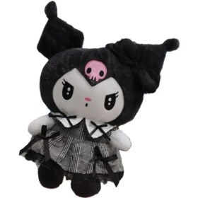 تصویر عروسک پولیشی کرومی 70 سانت با دامن مشکی پرزی 