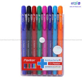 تصویر پک خودکار فوق روان 1،0 میل 8 رنگ بدنه جیر دکتر پنتر Dr. Panter 8 colors smooth ballpoint pen