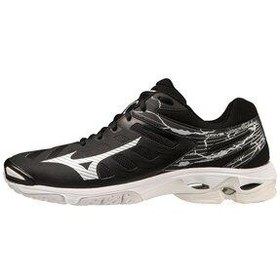 تصویر کفش والیبال مشکی زنانه سیاه V1GA216052 ولتاژ موج Mizuno 