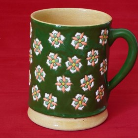 تصویر لیوان میناکاری سفالی|MB015 