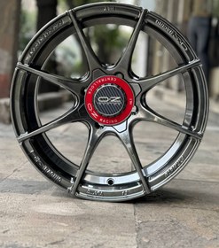 تصویر رینگ اسپرت سایز ۱۵ (۱۰۸×۴) دودی Oz Formula Sport wheel size 15" (4×108) HB Oz formula