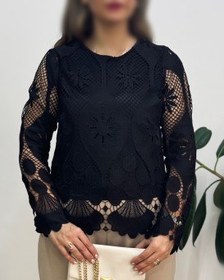 تصویر سرمه کالکشن - شومیز دانتل صحرا 