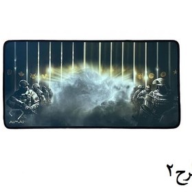 تصویر پد موس مخصوص بازی سایز بزرگ طرح گیمینگ Almas gaming mouse pad model Almas