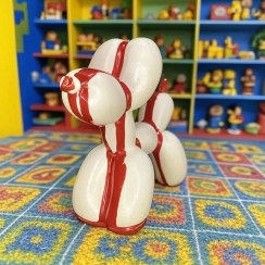 تصویر مجسمه سگ بادکنکی 