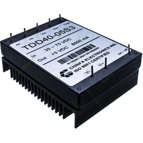 تصویر مبدل ولتاژ چینفا 8 آمپر CHINFA TDD40-05S3 DC/DC IN:35-75V OUT:+5V 