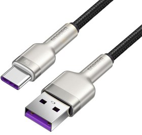 تصویر کابل USB-C باسئوس مدلCatjk ا Baseus USB-C cable model Catjk-d01 length 2 meters Baseus USB-C cable model Catjk-d01 length 2 meters