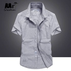 تصویر پیراهن آستین کوتاه تمام نخ از سایز اسمال تا 4 ایکس در 4 رنگ 