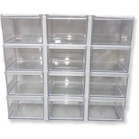 تصویر جعبه 12 کشو نیک سایز 4 