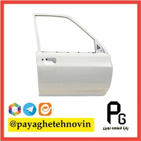 تصویر درب جلو پراید سمت راست سفید همگام 