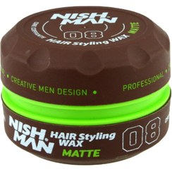 تصویر واکس مو حالت دهنده نیشمن (Nishman) مدل Matte شماره 08 حجم 150 میلی لیتر Nishman Hair Styling WAX Matte 08 , 150ml