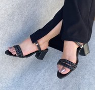 تصویر صندل مجلسی طرح رویه بافت مشکی 