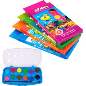 تصویر آبرنگ 12 رنگ پالمو 