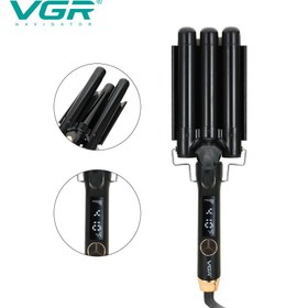 تصویر فر‌کننده مو وی‌جی‌ار V-591 (انبر موج) ا VGR V-591 Triple Waver VGR V-591 Triple Waver