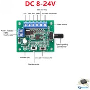 تصویر ماژول درایور و کنترل دور موتور براشلس ولتاژ 5V – 12V جریان 1.8AMAX‏ 