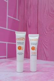 تصویر ضد آفتاب دور چشم SPF30 آیسول - رنگی Eyesol Physical Eye UV Defense Cream SPF30