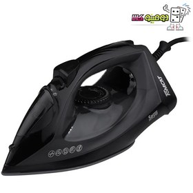 تصویر اتو بخار با کف سرامیک سایا/پارس خزر مدل COMBAT Steam iron with ceramic soleplate Saya/Pars Khazar model COMBAT