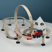 تصویر اسباب بازی ساختنی ریل قطار ۷۱ تکه 