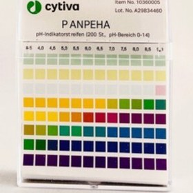 تصویر کاغذ Panpeha pH با دقت 0.5 محدوده 14-0 (کاغذ پی اچ پنپه ها) Panpeha pH Indicator Strips 0-14 