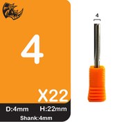 تصویر تیغه برش الماسه دوپر مستقیم قطر 4 میلیمتر کارگیر 22 میلیمتر دنباله 4 میلیمتر برند پرویوکات 