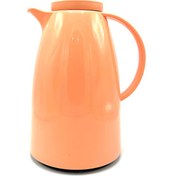 تصویر فلاسک رومانتیک هوم ۲ لیتری رنگ نارنجی شیشه صورتی 