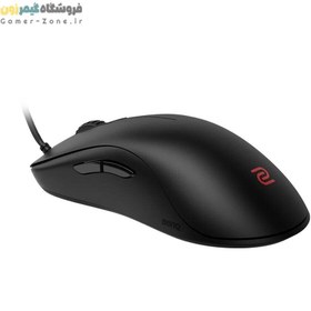 تصویر BenQ Zowie FK1-C Symmetrical Gaming Mouse for Esports |Weight-Reduced | Paracord Cable &amp; 24-step Scroll Wheel for More Personal Preference| Driverless | Matte Black Coating | Large Size 