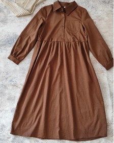 تصویر پیراهن بلند نخی 