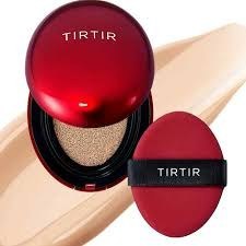 تصویر کوشن قرمز تیر تیر نیمه مات TIRTIR - 21N Ivory TIRTIR Mask Fit Cushion RED