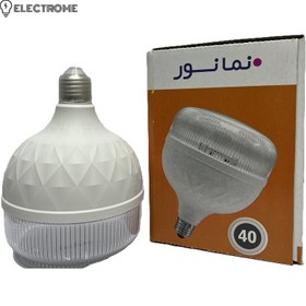 تصویر چراغ LED حبابدار شفاف 40 وات | مدل Clear40 | نمانور 