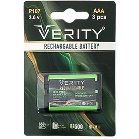 تصویر باتری تلفن بی سیم Verity P107 650mAh Verity P107 650mAh Battery