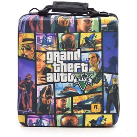 تصویر کیف حمل PS4 طرح GTA V 