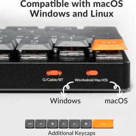 تصویر کیبورد مکانیکی بی‌سیم Keychron K13 Max با طراحی کم‌حجم 