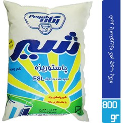 تصویر شیر پاکتی فرا پاستوریزه (ESL) کم چرب پگاه 