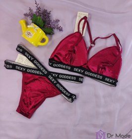 تصویر ست زنانه سوتین و شورت بندی کد 268 Women's bra and panties set code 268