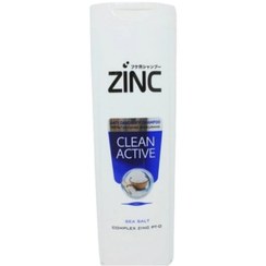 تصویر شامپو ضد شوره مو زینک مدل CLEAN ACTIVE نمک دریایی حجم 340میلی لیتر اصلی 