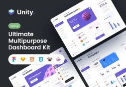 تصویر کیت داشبورد یونیتی | Unity Dashboard Kit 