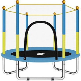 تصویر ترامپولین ورزشی داخلی و خارجی 140x140x100 سانتیمتر برند kidle Indoor And Outdoor Sports Trampoline 140x140x100cm