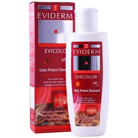 تصویر شامپو مخصوص موهای رنگ شده اویکالر اویدرم Evicolor Eviderm for colored hair Shampoo 250 ml