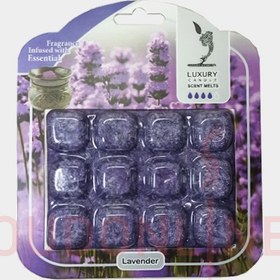 تصویر اسانس خوشبو کننده هوا جامد لاکچری کَندل Luxury Candel مدل لوندر (اسطوخدوس) Lavender 