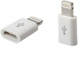 تصویر تبدیل micro USB به لایتنینگ مدل lightning adapter Lightning to Micro USB Adapter