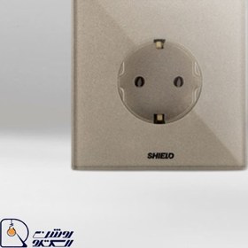 تصویر پریز برق ارت دار هوشمند شیلد سری Adler مدل SH1GAD 