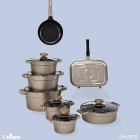 تصویر سرویس قابلمه چدن ۱۵ پارچه یونیک مدل دیاموند 