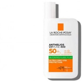 تصویر فلویید ضد آفتاب SPF50 بی رنگ مناسب انواع پوست بویژه پوست حساس لاروش پوزای 50 میل 