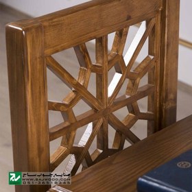 تصویر میز و صندلی نماز و تحریر صنایع چوب ساج مدل ۶۴۷ 