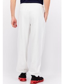 تصویر شلوار راحتی مردانه با فیت معمولی و لوگوی برند، سفید برند esprit Men Regular Fit Brand Logo Sweatpants, White