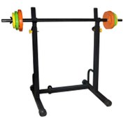 تصویر خرک هالتر مدرج متصل 