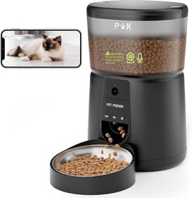 تصویر غذا خوری گربه و سگ (دوربین دار) برند PUPPY KITTY مدل DU35L-VT AUTOMATIC KAMERA PET FEEDER WITH WI-FI