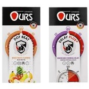 تصویر پک دوتایی کاندوم‌ های اورز مدل Delay Plus و Dot Beat 