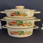 تصویر سرویس قابلمه لعابی ساخت اوکراین 