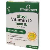 تصویر قرص ویتامین دی اولترا ویتابیوتیکس ۹۰ عددی 