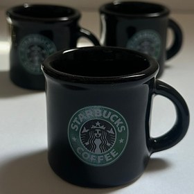 تصویر فنجون اسپرسو خوری استارباکس مشکی 